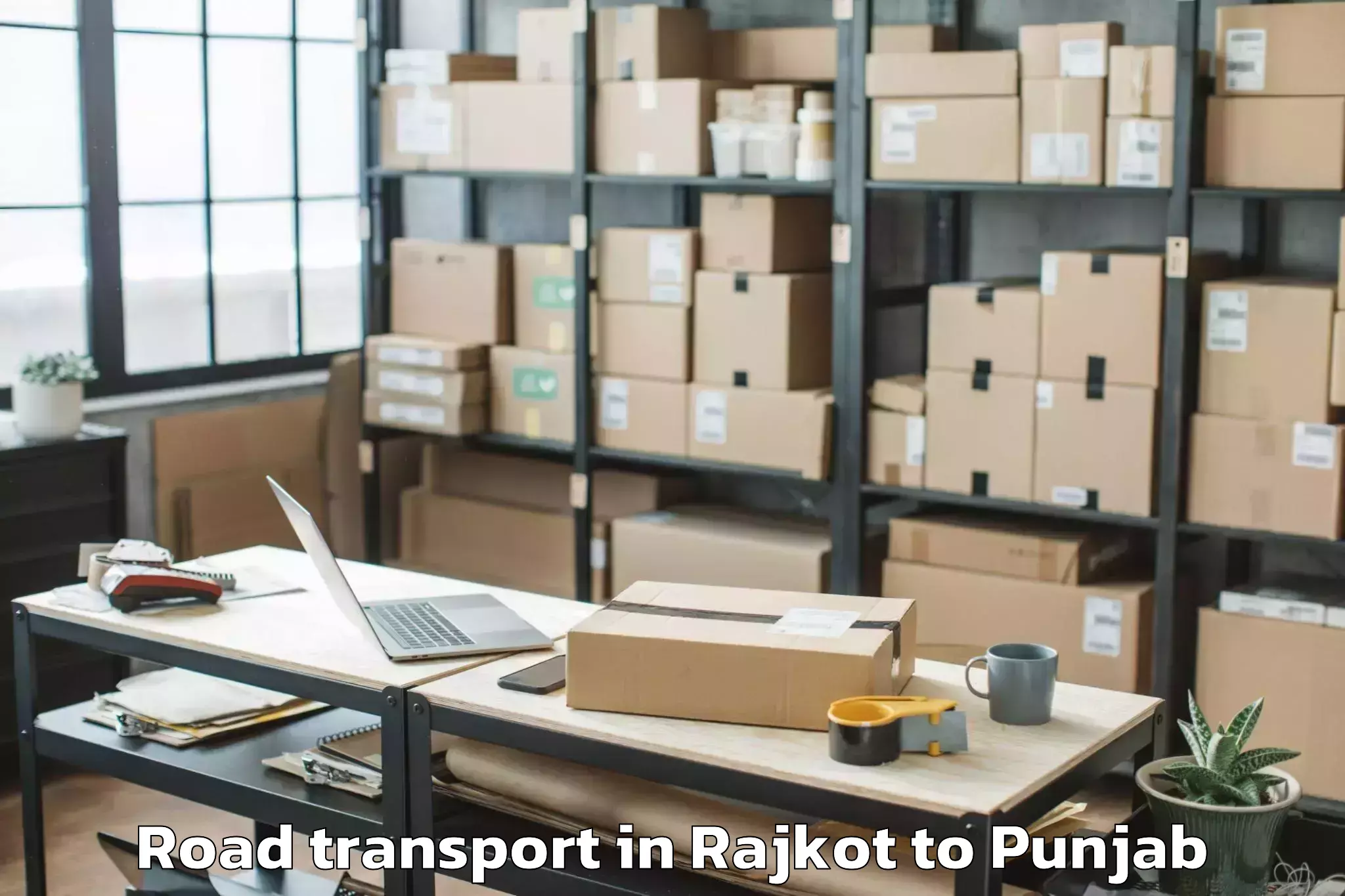 Reliable Rajkot to Abhilashi University Faridkot Road Transport